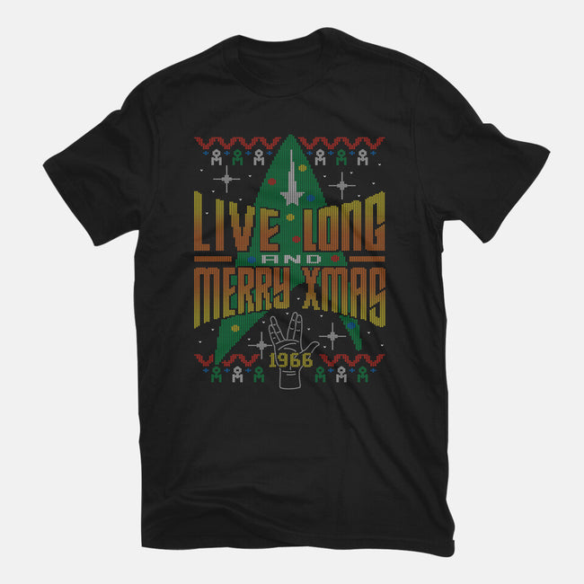 Live Long And Merry Xmas-womens fitted tee-Getsousa!