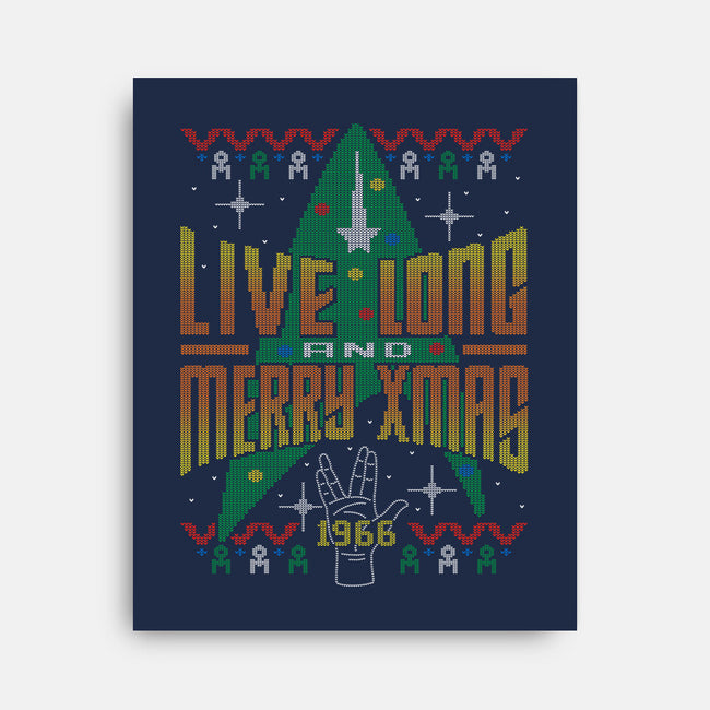 Live Long And Merry Xmas-none stretched canvas-Getsousa!