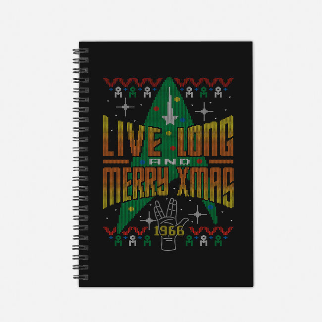 Live Long And Merry Xmas-none dot grid notebook-Getsousa!