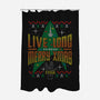 Live Long And Merry Xmas-none polyester shower curtain-Getsousa!