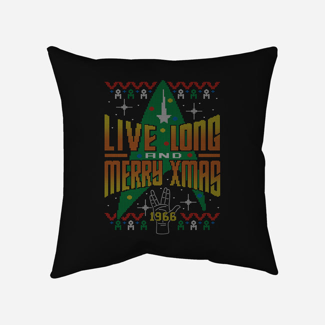 Live Long And Merry Xmas-none removable cover w insert throw pillow-Getsousa!