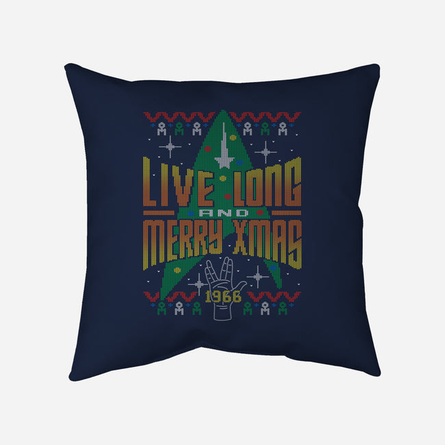 Live Long And Merry Xmas-none removable cover w insert throw pillow-Getsousa!