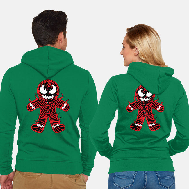 Gingerbread Symbiote-unisex zip-up sweatshirt-krisren28