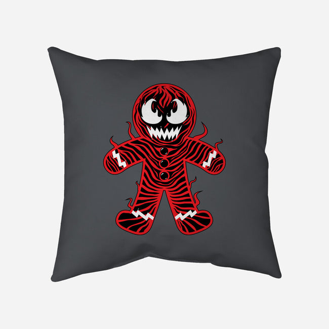 Gingerbread Symbiote-none removable cover w insert throw pillow-krisren28