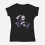 The Grim Adventures-womens v-neck tee-Claudia