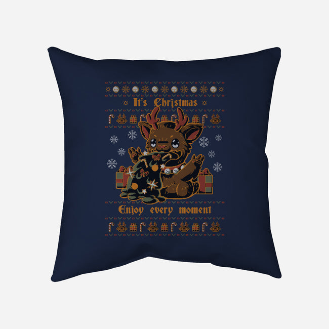 Enjoy Christmas-none removable cover w insert throw pillow-xMorfina