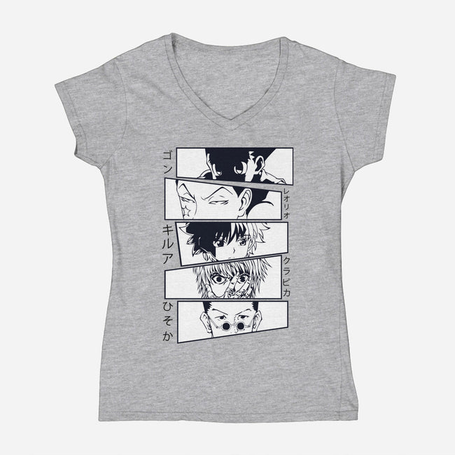 Hunter Crew-womens v-neck tee-Rudy