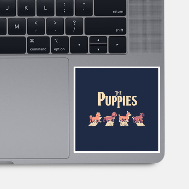 The Puppies-none glossy sticker-eduely