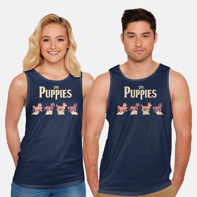 The Puppies-unisex basic tank-eduely