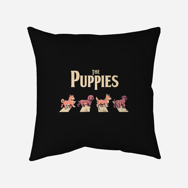 The Puppies-none removable cover w insert throw pillow-eduely