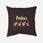 The Puppies-none removable cover w insert throw pillow-eduely