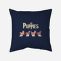 The Puppies-none removable cover w insert throw pillow-eduely