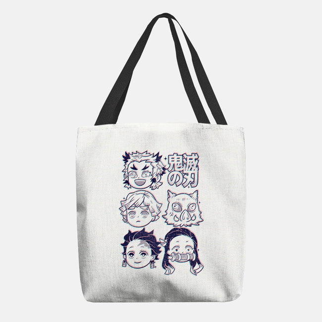 Cute Slayers-none basic tote bag-Douglasstencil