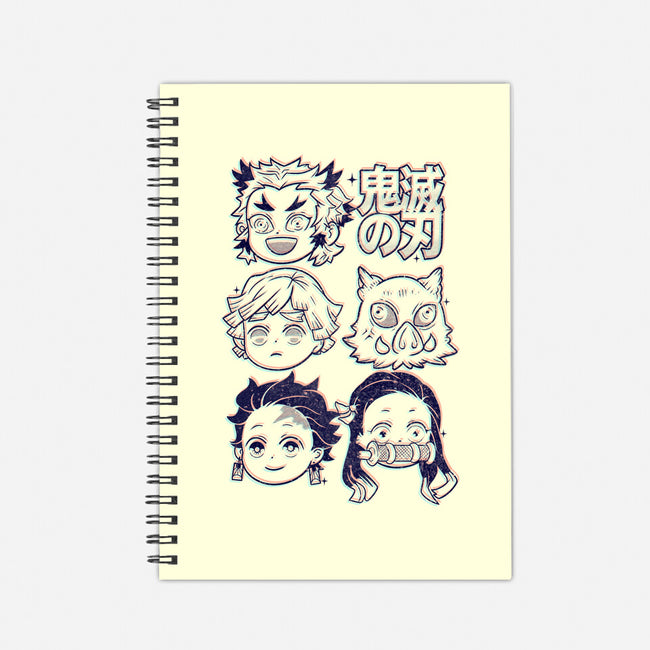 Cute Slayers-none dot grid notebook-Douglasstencil