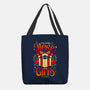 Sneaky Christmas Thief-none basic tote bag-Snouleaf