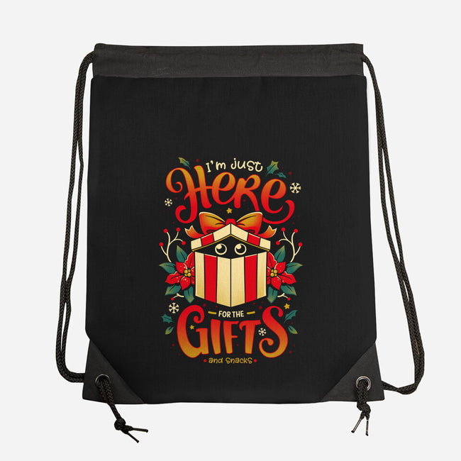 Sneaky Christmas Thief-none drawstring bag-Snouleaf