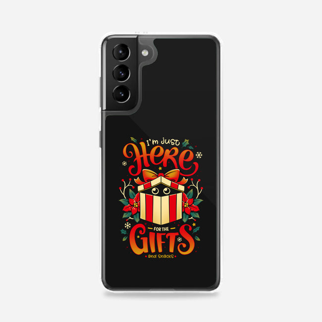 Sneaky Christmas Thief-samsung snap phone case-Snouleaf