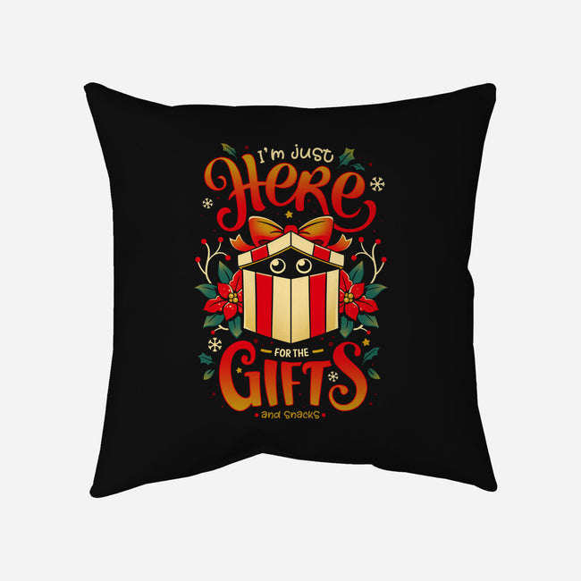 Sneaky Christmas Thief-none removable cover w insert throw pillow-Snouleaf