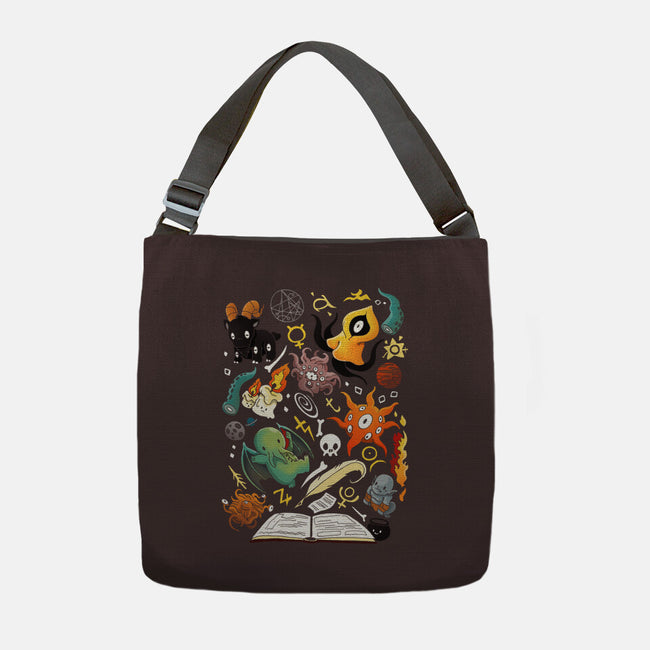 Demons-none adjustable tote bag-Vallina84