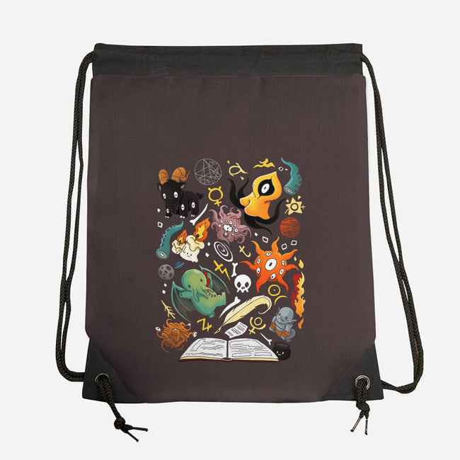 Demons-none drawstring bag-Vallina84