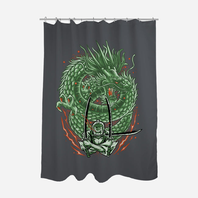 Three Sword Style-none polyester shower curtain-Imu Studio