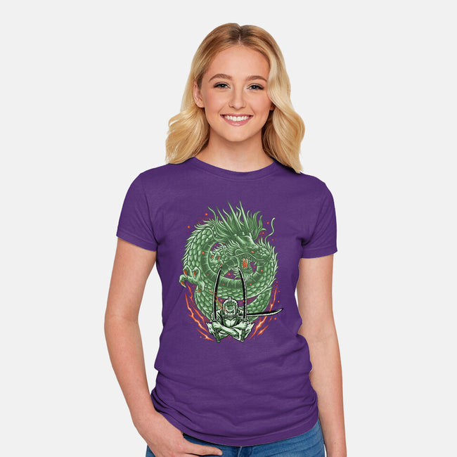 Three Sword Style-womens fitted tee-Imu Studio