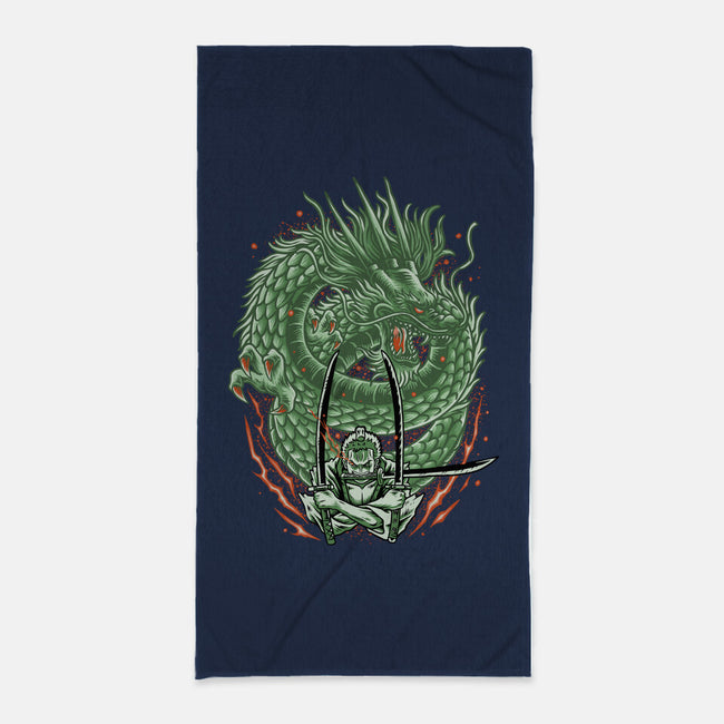 Three Sword Style-none beach towel-Imu Studio