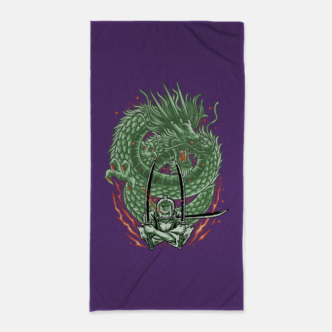 Three Sword Style-none beach towel-Imu Studio