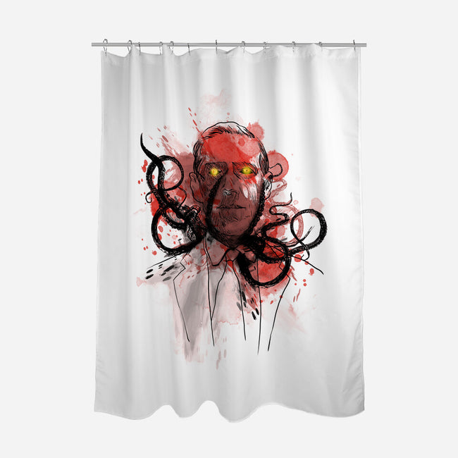 Miskatoninked-none polyester shower curtain-kharmazero