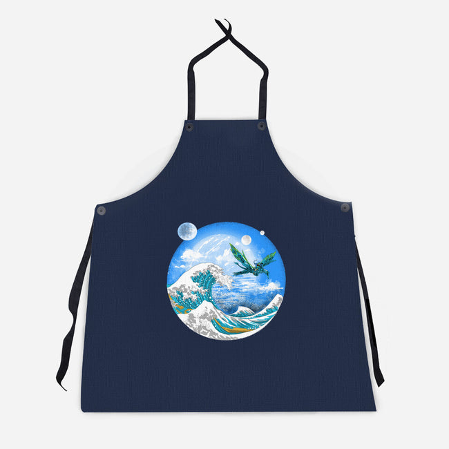 Great Wave Off Pandora-unisex kitchen apron-zascanauta