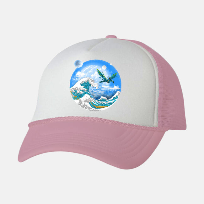 Great Wave Off Pandora-unisex trucker hat-zascanauta