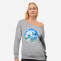 Great Wave Off Pandora-womens off shoulder sweatshirt-zascanauta