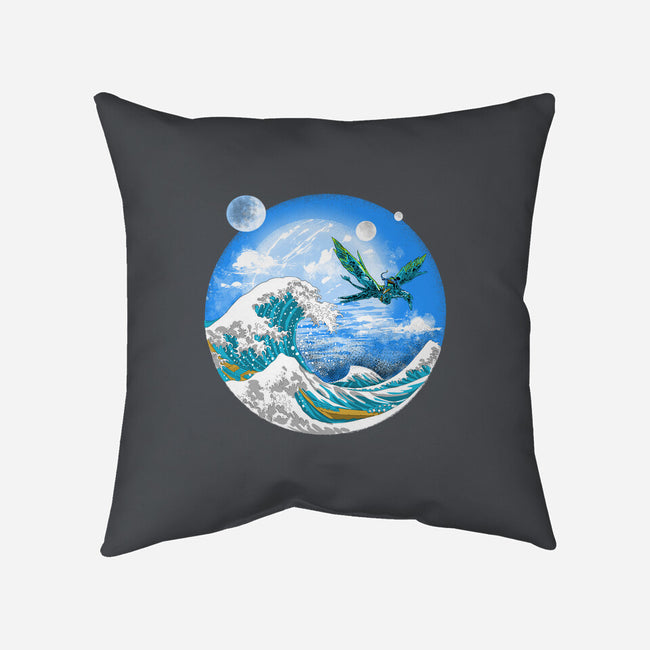 Great Wave Off Pandora-none removable cover throw pillow-zascanauta