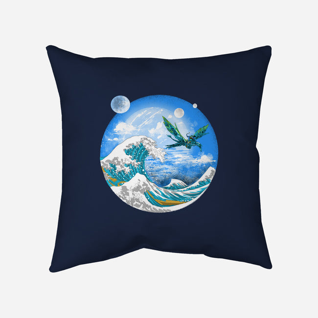 Great Wave Off Pandora-none removable cover throw pillow-zascanauta