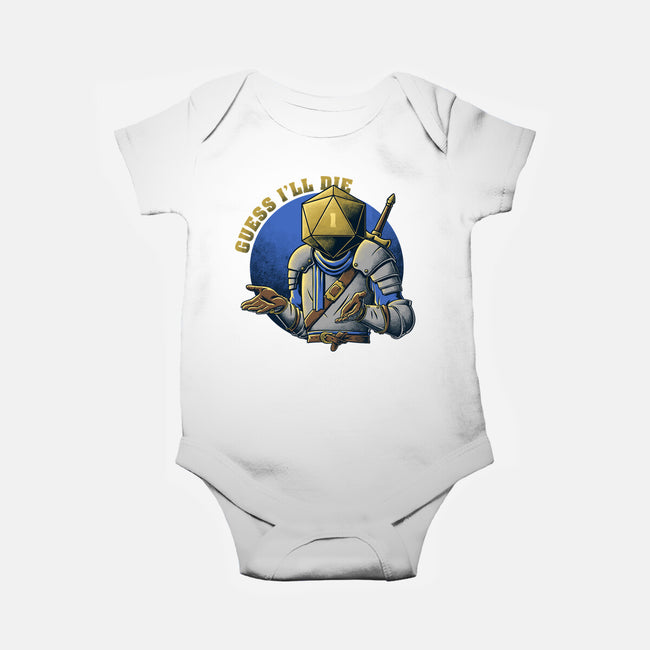 RPG Guess I'll Die-baby basic onesie-The Inked Smith