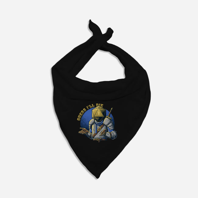 RPG Guess I'll Die-cat bandana pet collar-The Inked Smith