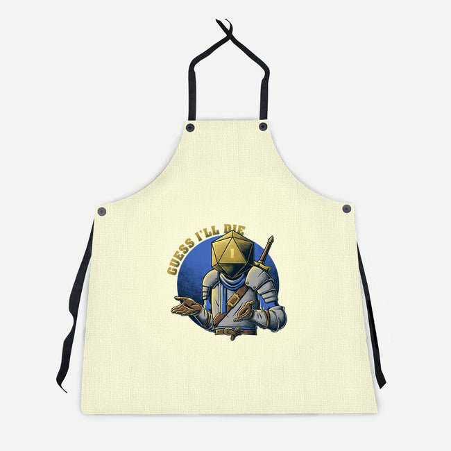 RPG Guess I'll Die-unisex kitchen apron-The Inked Smith