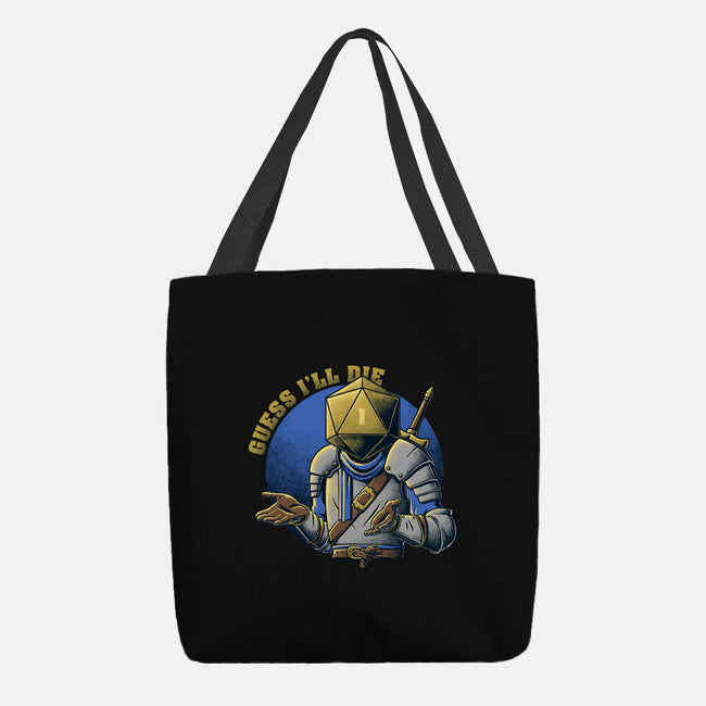 RPG Guess I'll Die-none basic tote bag-The Inked Smith