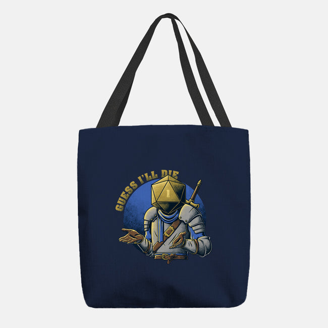 RPG Guess I'll Die-none basic tote bag-The Inked Smith