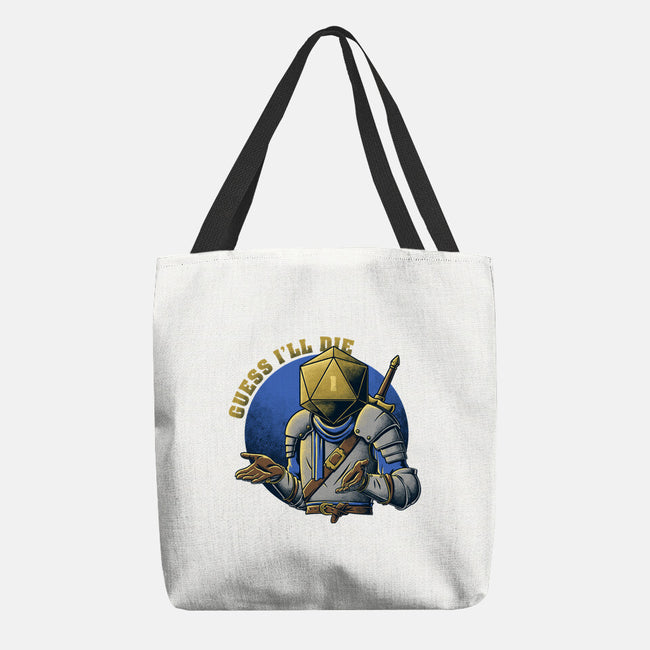 RPG Guess I'll Die-none basic tote bag-The Inked Smith
