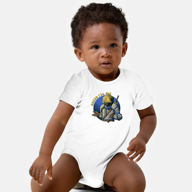 RPG Guess I'll Die-baby basic onesie-The Inked Smith