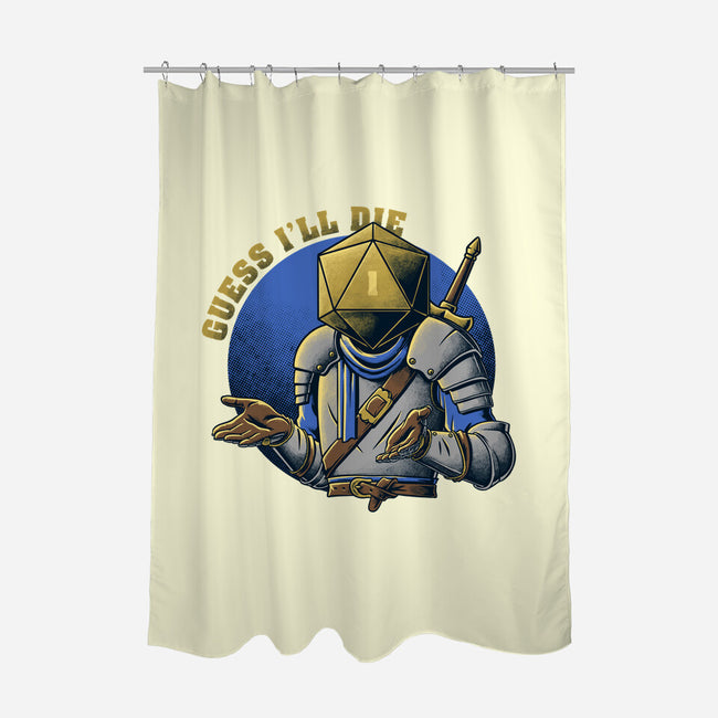 RPG Guess I'll Die-none polyester shower curtain-The Inked Smith