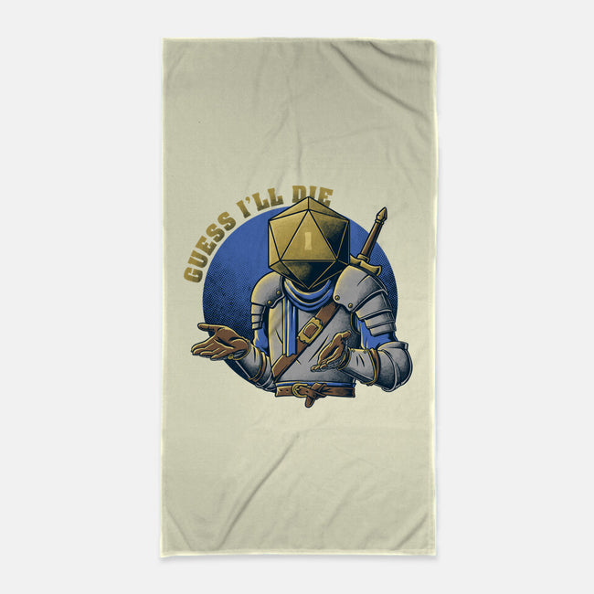 RPG Guess I'll Die-none beach towel-The Inked Smith