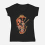 Sushi Roll Dragon-womens v-neck tee-daizzystudio