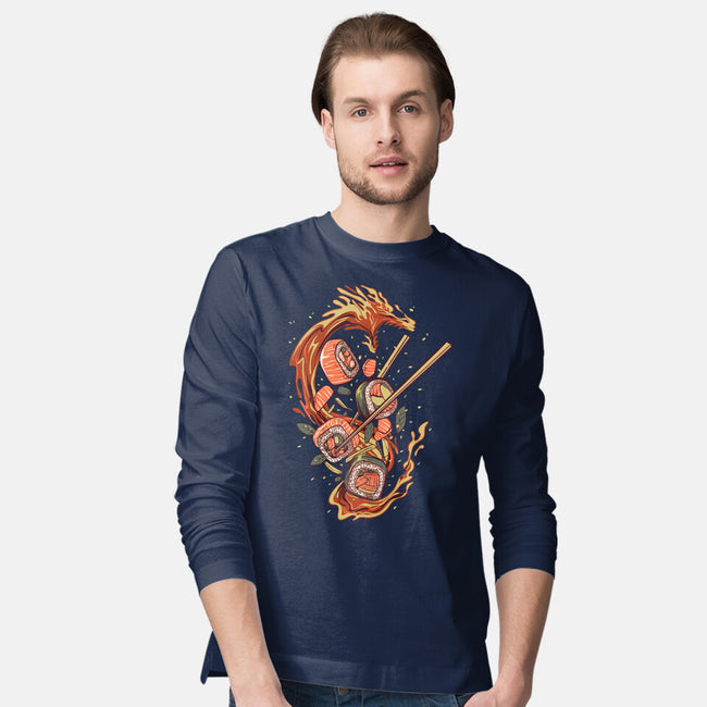 Sushi Roll Dragon-mens long sleeved tee-daizzystudio