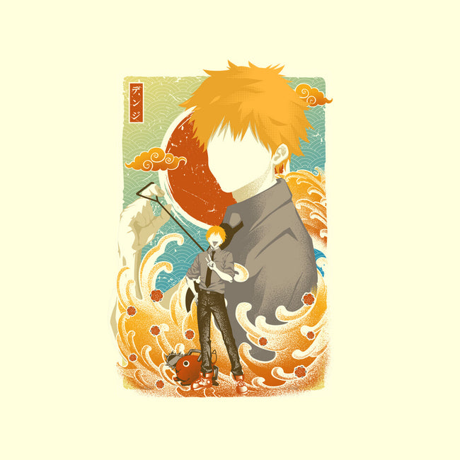 Musha-e Denji-none removable cover w insert throw pillow-hypertwenty