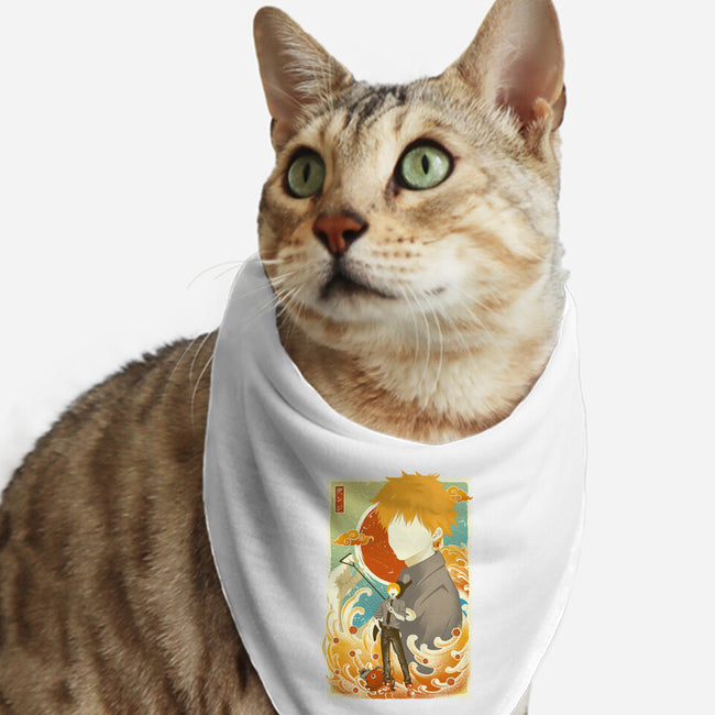 Musha-e Denji-cat bandana pet collar-hypertwenty