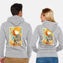 Musha-e Denji-unisex zip-up sweatshirt-hypertwenty