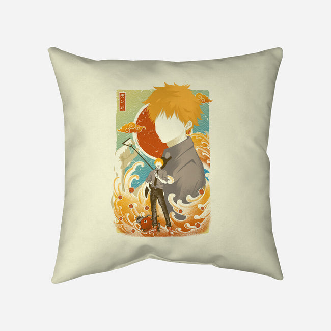 Musha-e Denji-none removable cover w insert throw pillow-hypertwenty