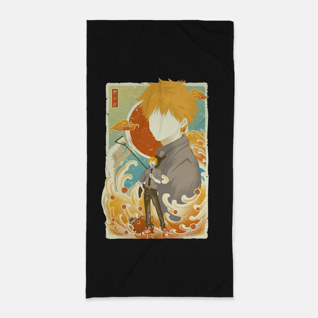 Musha-e Denji-none beach towel-hypertwenty